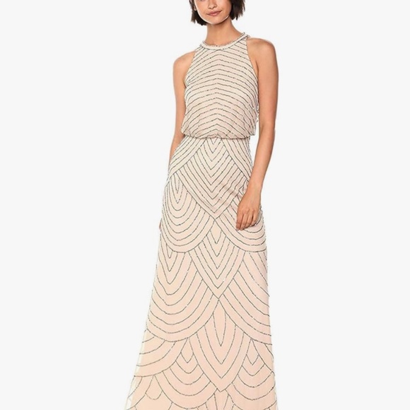 Adrianna Papell beaded evening gown - Picture 1 of 4
